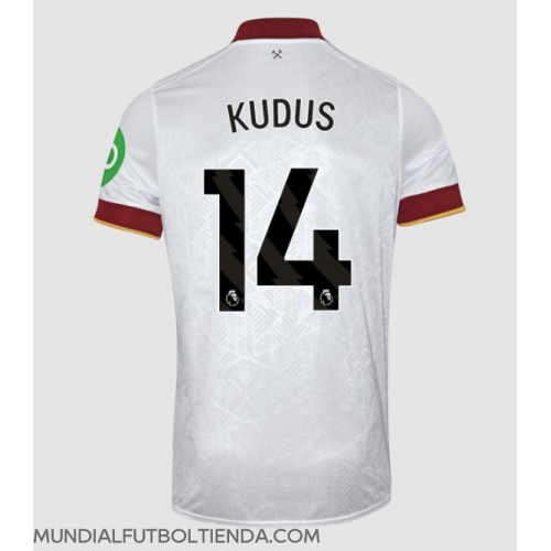 Camiseta West Ham United Mohammed Kudus #14 Tercera Equipación Replica 2024-25 mangas cortas